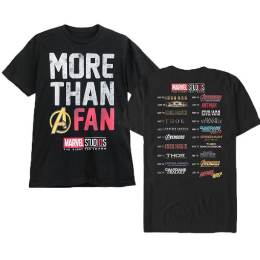 Marvel Studios The First Ten Years T-shirt
