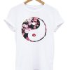 Flowers Yin Yang Art T-shirt