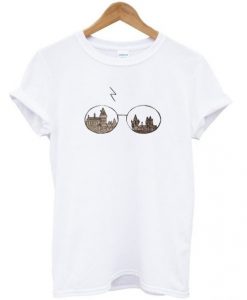 Harry Potter Glasses Hogwarts T-shirt