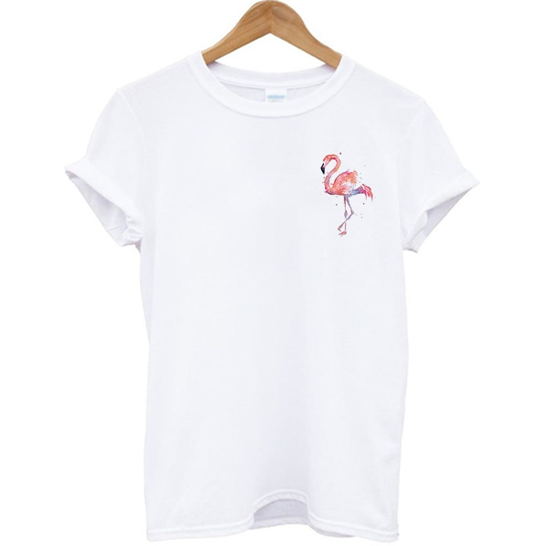 Flamingo Pocket Print T-shirt