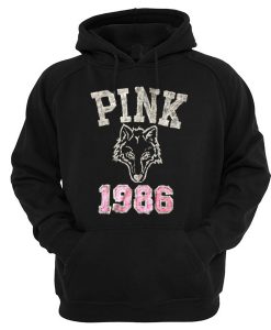 Pink 1986 Wolf Hoodie