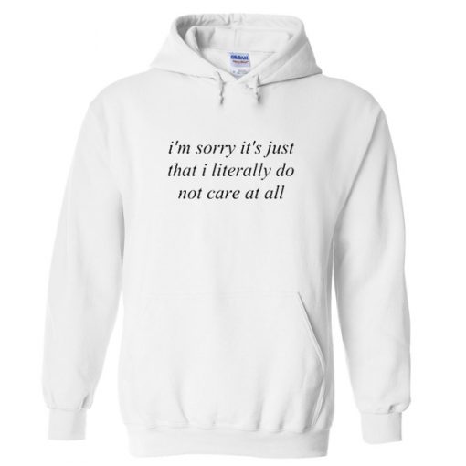 I’m sorry it’s just that I literally do not care at all Hoodie
