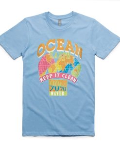 Keep It Clean Ocean Earth 90% Water T-shirt