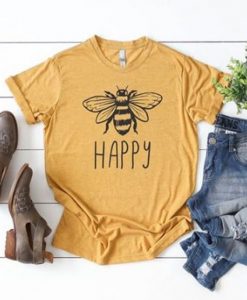 Bee Happy Graphic Tee