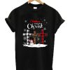 Leopard Chirstmas Begins With Christ T Shirt