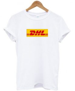 DHL Logo Print T Shirt