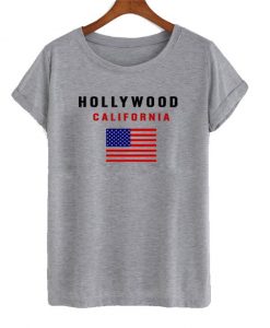 Hollywood california t shirt