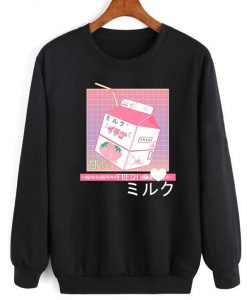 Japanese Otaku Stylish Aestetics Milk Sweatshirt