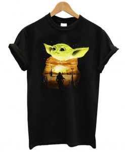 Baby Yoda Sunset T-Shirt