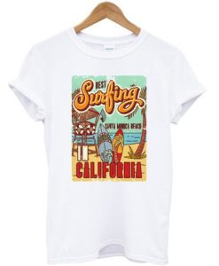 Best Surfing In California Santa Monica Beach T-shirt