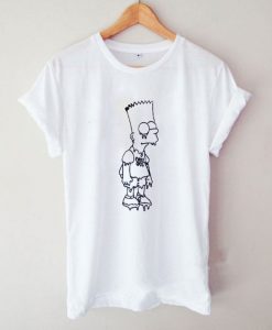 Crying Bart Simpson Graphic T-Shirt