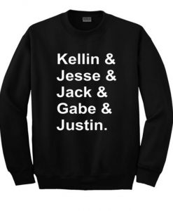Kellin Jesse Jack Gabe Justin Sleeping With Sirens Sweatshirt