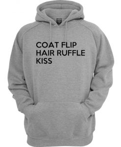 Coat Flip Hair Ruffle Kiss Hoodie