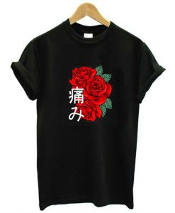 Japanese Aesthetic Rose T-Shirt