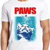 Paws T Shirt Jaws Cat Kitten Funny Parody T-Shirt