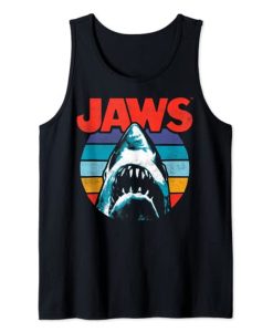 Jaws Retro Stiped Shark Tank Top