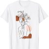 Woman One Line Drawing T-Shirt