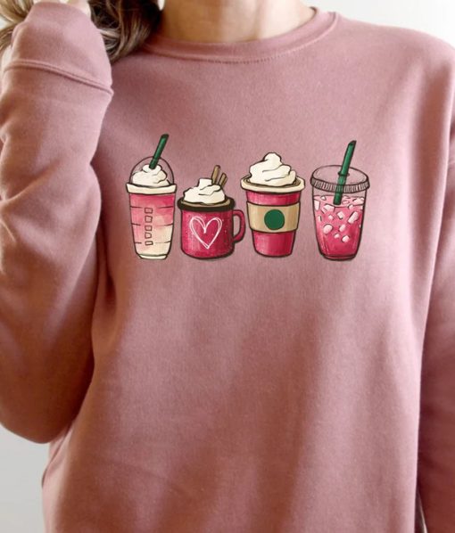 Valentine Coffee Heart Sweatshirt