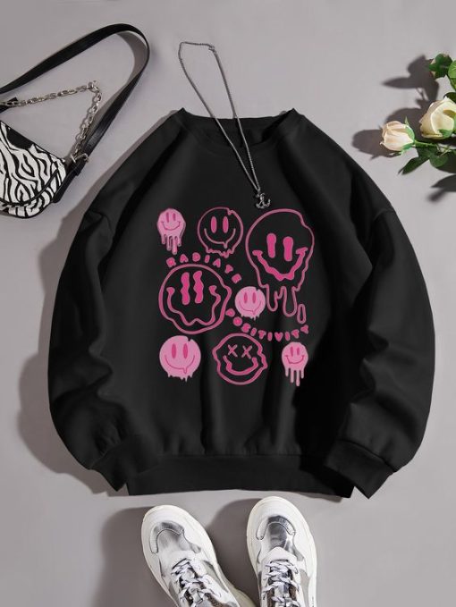 Expression Print Sweatshirt