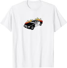 Police Car On Fire T-Shirt