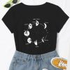 Round Neck Moon Phases Tee