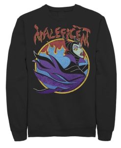 Maleficent Vintage Flame Portrait Sweatshirt