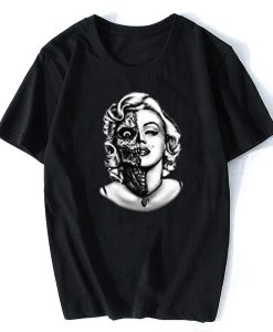 Marilyn Monroe Half Skull T-Shirt