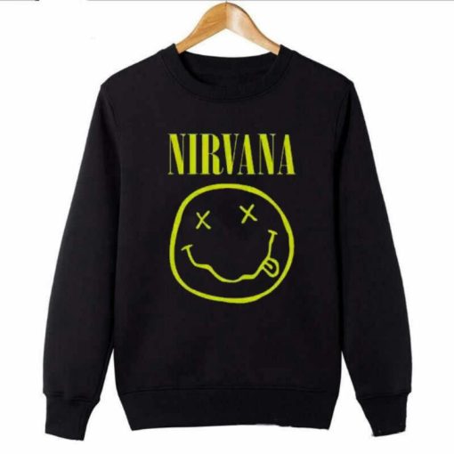 Nirvana Smiley Face Logo Sweatshirt – clothesarea