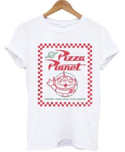 Alien Pizza Planet Box Art T-Shirt