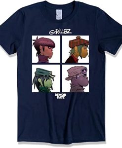 Gorillaz Demon Days Band Logo T Shirt