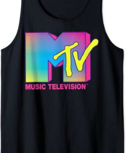 MTV Logo Fluorescent Colors Tank Top