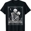 The Lovers Vintage Tarot Card Astrology Skull Horror Occult T-Shirt