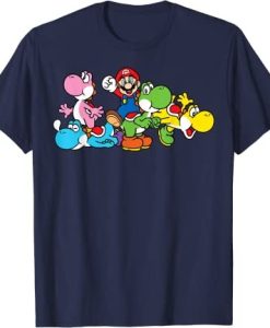 Super Mario Yoshi Ride Group Mashup T-Shirt