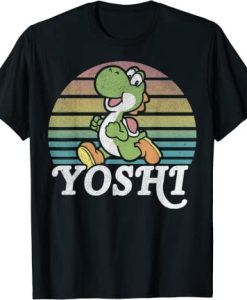 Yoshi Retro Line Run Portrait T-Shirt