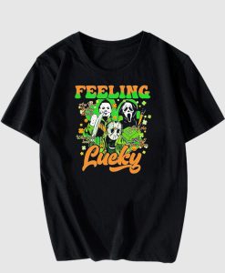 Horror feeling lucky St Patrick's Day T-shirt AL