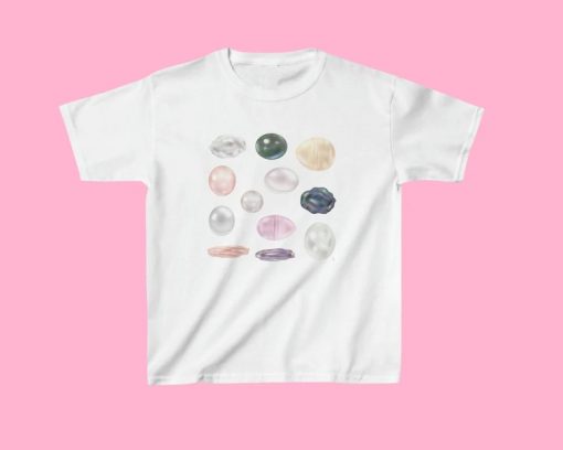 Coquette Aesthetic Pearls T-Shirt AL