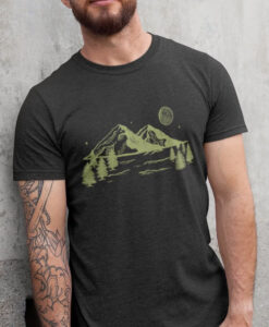 Mountains Aesthetic T Shirt AL