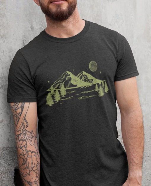 Mountains Aesthetic T Shirt AL